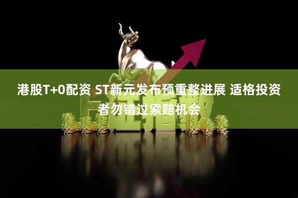 港股T+0配资 ST新元发布预重整进展 适格投资者勿错过索赔机会